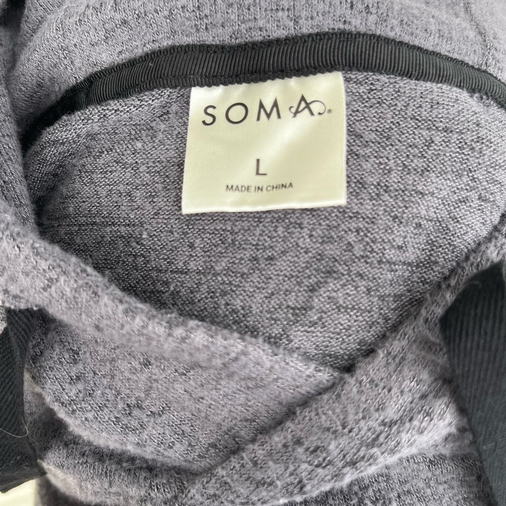 Soma Gray Hoodie Sweatshirt for Men - Picture 3 of 4